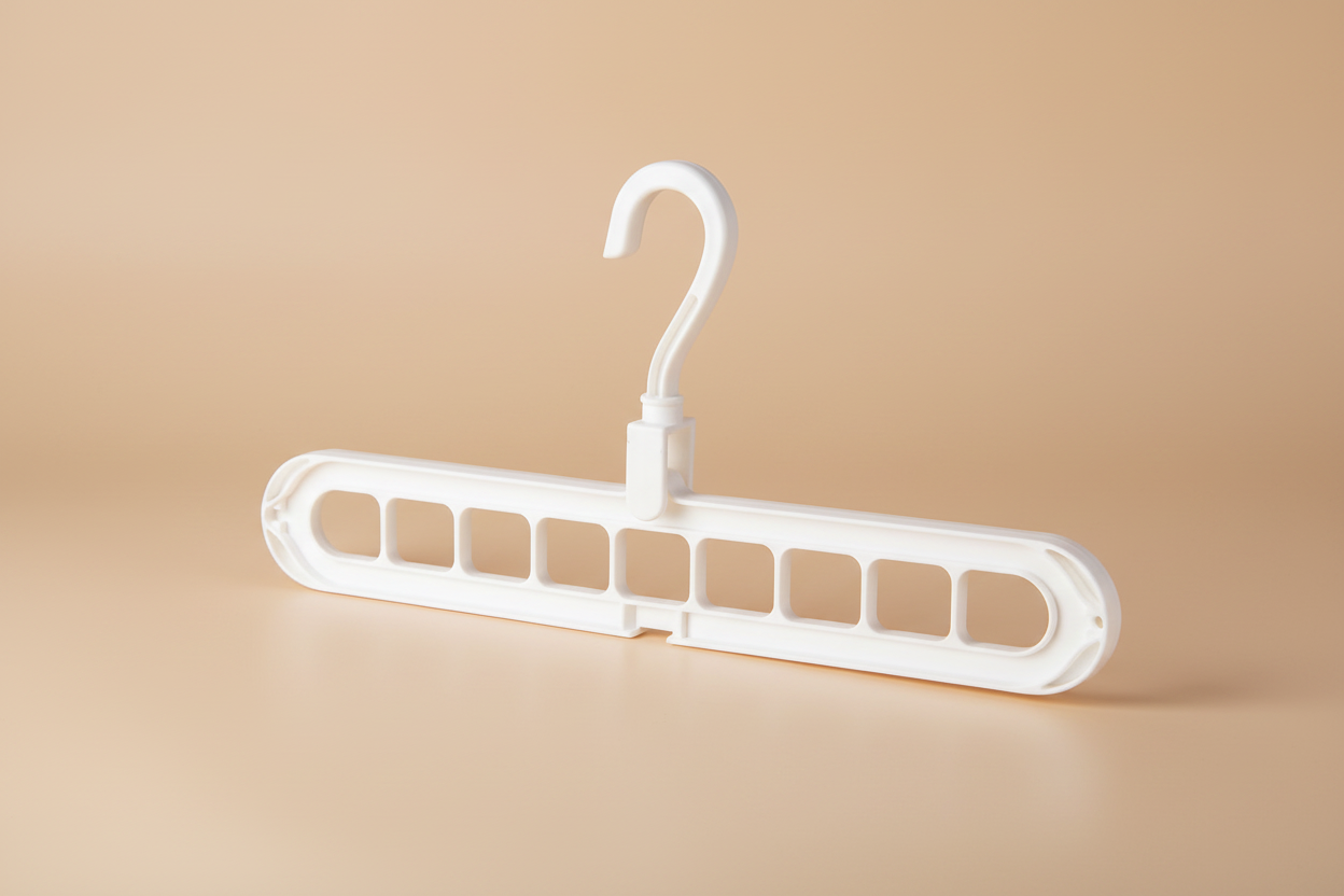 White hanger on beige